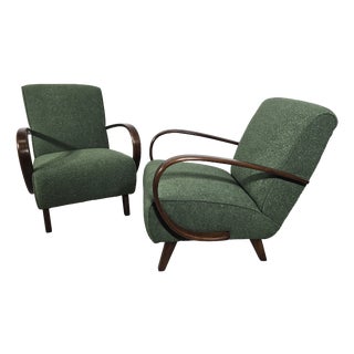 Lounge Chairs by Jindrich Halabala, 1940s, Set of 2 For Sale