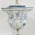 Pair of Vintage Hand-Painted Dutch Blue and White Tile-Style Metal Table Lamp - Octagonal Urn With Pastoral Scenes For Sale - Image 9 of 16