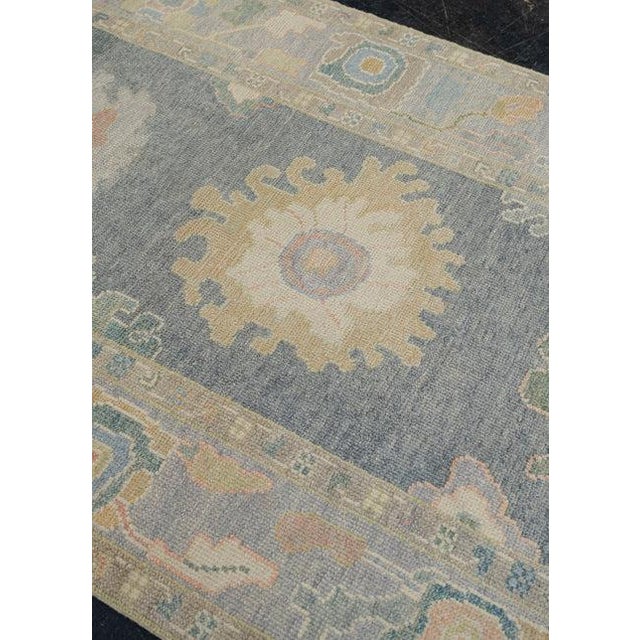 Turkish Oushak Rug 3'10" x 11'5" For Sale - Image 10 of 10