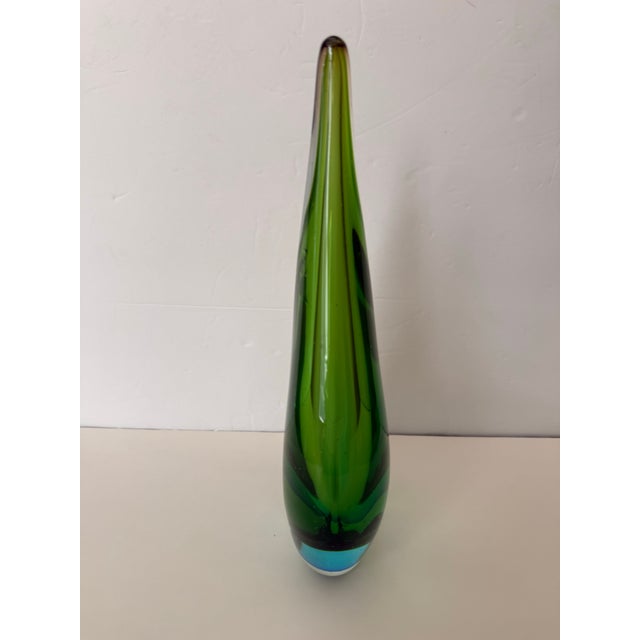 Flavio Poli Murano Sommerso Teardrop Sculpture For Sale - Image 4 of 12