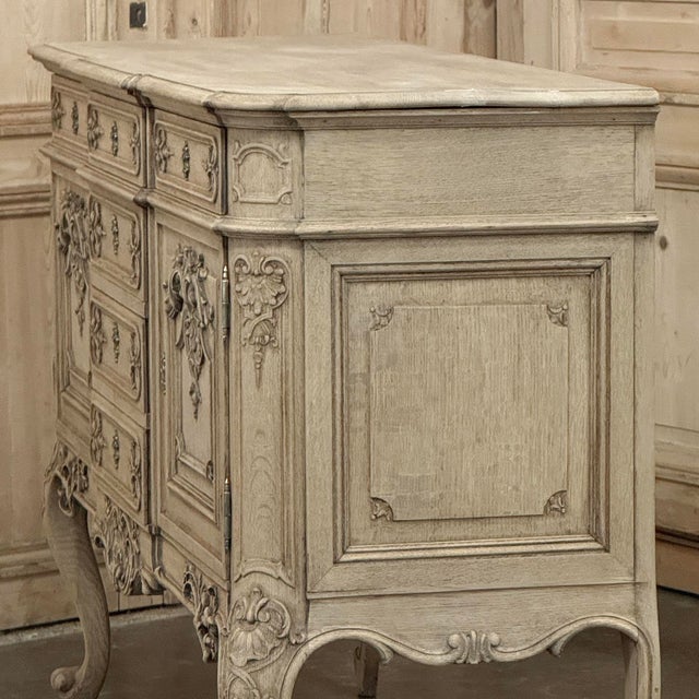 Antique Liege Regence Style Country French Buffet ~ Credenza in Stripped Oak For Sale - Image 12 of 18