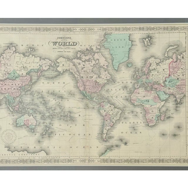 Original engraving from the New Illustrated Atlas by Alvin Johnson and published by Johnson & Ward 1861. Map depicts the...