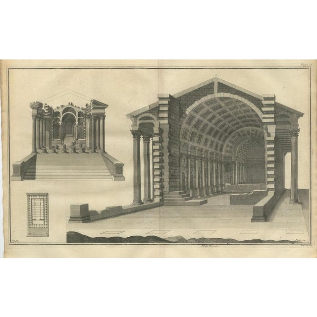 Bernard de Montfaucon, Basilica Interior, 1721, Engraving For Sale - Image 4 of 12