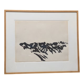 1980s "Untitled" Landscape Study - Sandy Walker, Brush & Ink on Paper For Sale