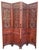 Large 20th Century Screen in Carved Wood and Mirror, Asia For Sale