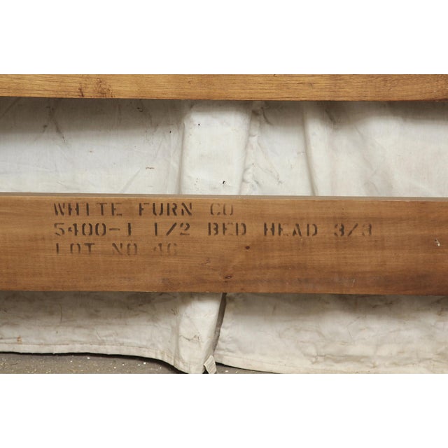 Mid Century Twin Size Wood Headboard For Sale - Image 6 of 6