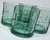 Sea Glass Green Cut Glass Lowballs- Set of Four For Sale - Image 4 of 12