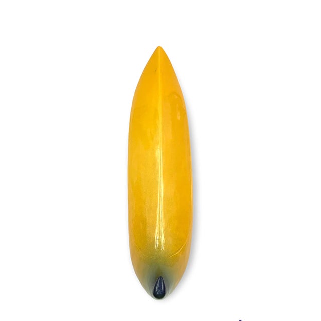 Yellow Banana Ceramic Sculpture, Zanolli Nove Italy, Ca. 1970 For Sale - Image 4 of 13