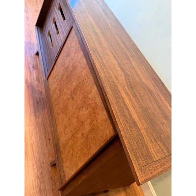1960s Mid-Century Widdicomb Walnut Credenza/China Cabinet For Sale - Image 11 of 11