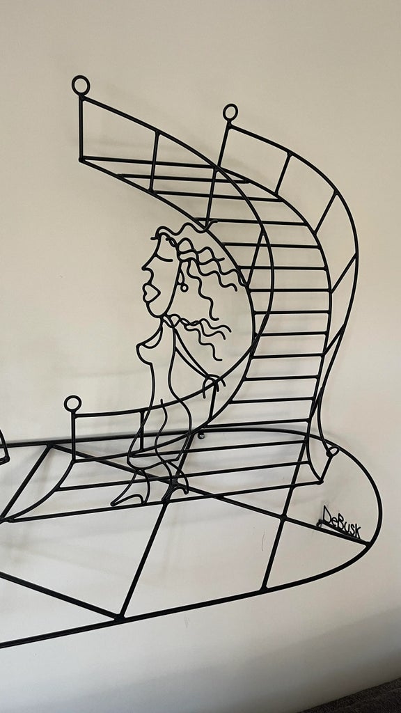 1990s Large DeBusk Metal Sculpture | Chairish