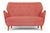 A stunning 1940s Scandinavian modern loveseat in original copper blush wool upholstery a rare, intact survivor from the...