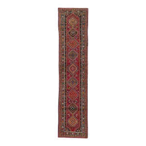 Mid 20th Century Vintage Persian Shiraz Hallway Rug, 02'06 X 11'02