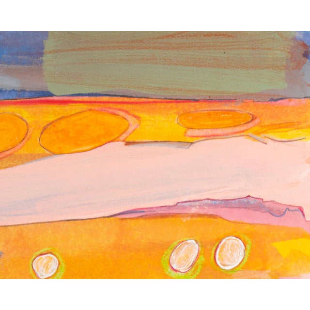 1980s 1984 Abstract Mixed Media Painting by Harry Hilson For Sale - Image 5 of 7