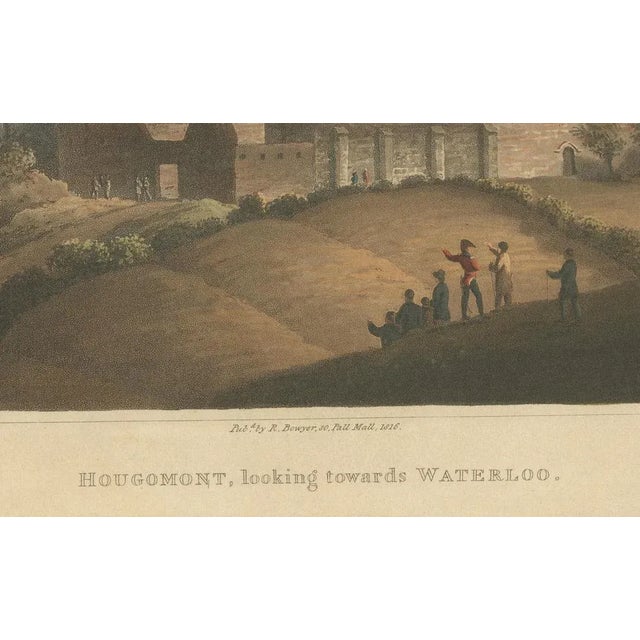 Robert Bowyer, Napoleon's Last Stand: Views of Hougoumont and La Haye Sainte After Waterloo, 1816, Print For Sale - Image 3 of 10
