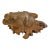 Chinese Live Edge Carved Root Wood Frog Feng Shui For Sale