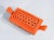 Orange Enamelled Ceramic Incense Burner by Roberto Rigon For Sale - Image 8 of 18