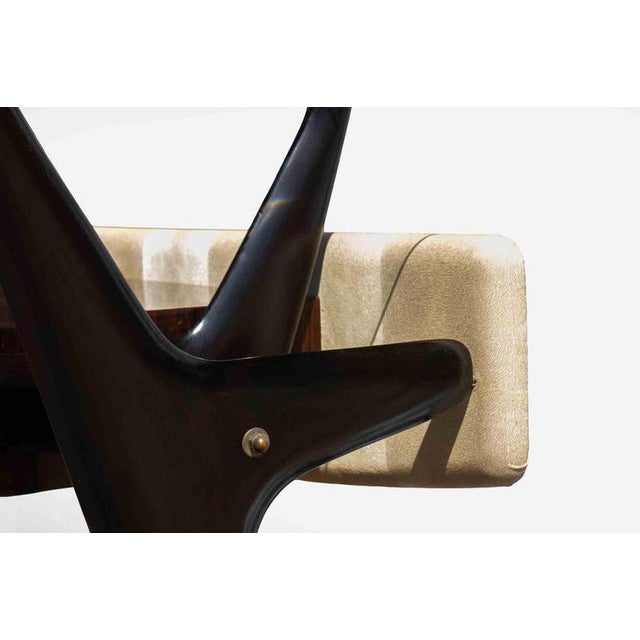 Vintage Wood and Glass Console Table by Vittorio Dassi, Italy For Sale - Image 6 of 12