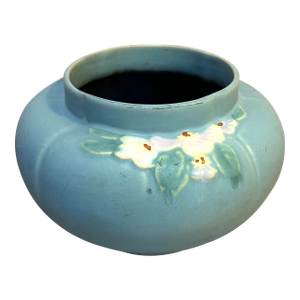 Weller Pottery Blue/White Flower Planter