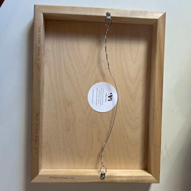 Orange Original Oil on Board Painting by Susan Landor Keegin For Sale - Image 8 of 11