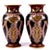 Enamelled Black Basalt Baluster Vases in the style of Christopher Dresser, Set of 2 For Sale - Image 4 of 17