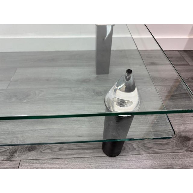 Two-Tiered Architecture Coffee Table by Lella and Massimo Vignelli, 1970s For Sale - Image 3 of 11