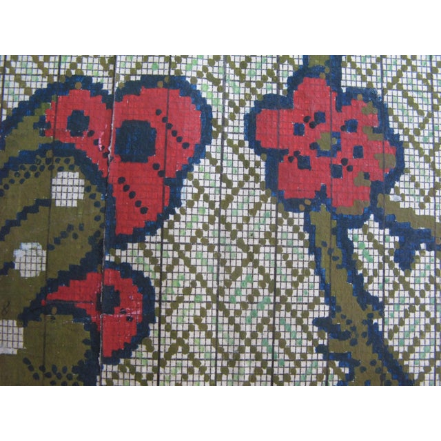 Red Late 19th Century French Textile Design For Sale - Image 8 of 9