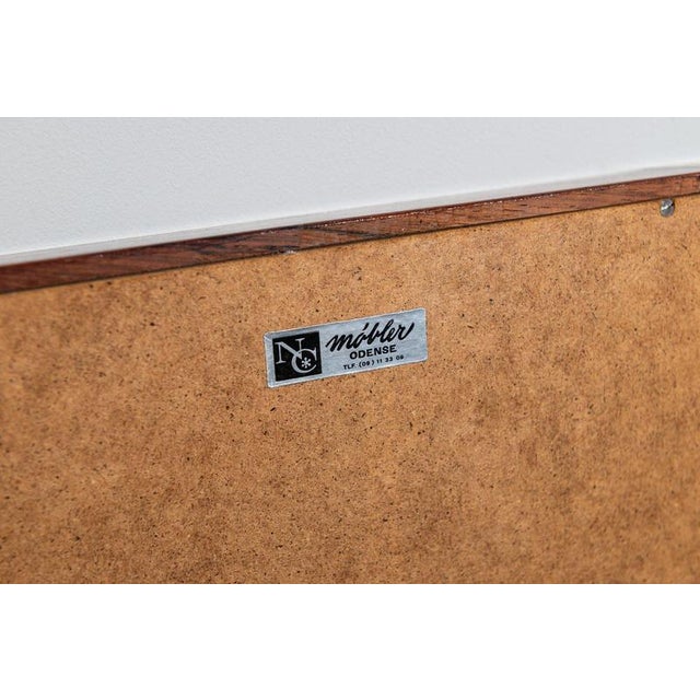 Vintage Danish Mirror in Rosewood by Niels Clausen for NC Mobler, 1960 For Sale - Image 11 of 12