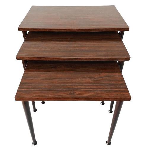 Wood Mid-Century Modern Danish Nesting Tables, 1960s, Set of 3 For Sale - Image 7 of 7