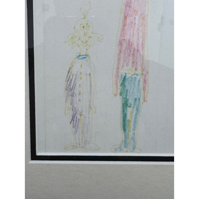 White Theodor Seuss Geisel Original Artwork "Dr. Seuss Small... Tall!" For Sale - Image 8 of 13