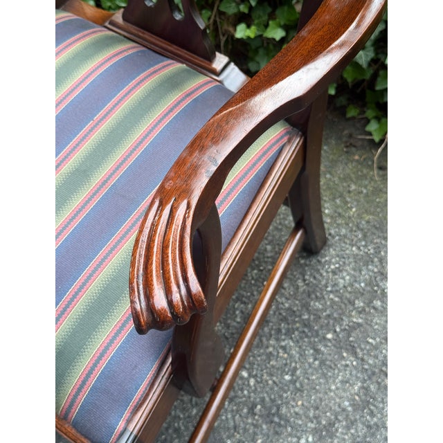 Stickley Chippendale Carved Mahogany Dining Chairs - Set of 8 For Sale - Image 10 of 12