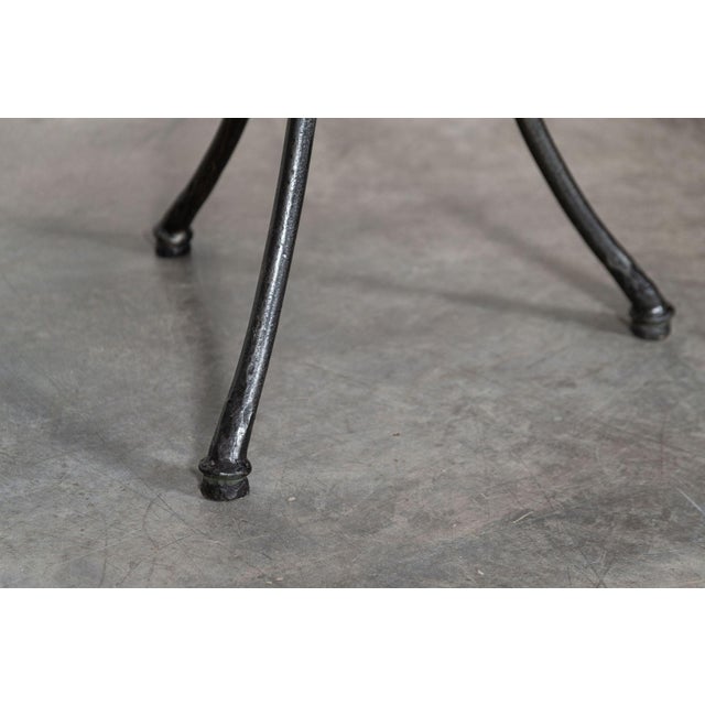 Mid-Century French Iron and Stone Table For Sale - Image 6 of 14