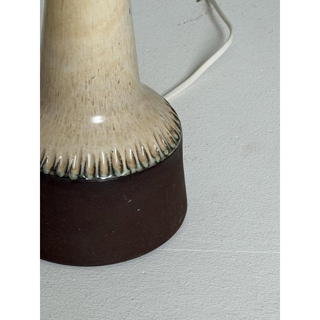 1960s Vintage Danish Ceramic Table Lamp, 1960s For Sale - Image 5 of 6