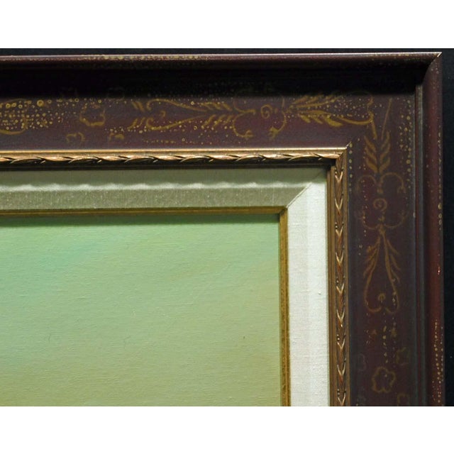 Dennis Sheehan "Fall Twilight" #1858 Oil on Canvas Hand Signed Landscape For Sale - Image 4 of 6