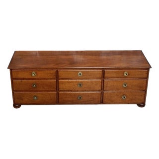 Antique Victorian Oak Countertop Drawer Cabinet, 1880 For Sale