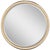 Thomas O'Brien for Visual Comfort Signature Tricia 30" Illuminated Round Mirror in Matte White and Polished Nickel For Sale