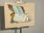 A 1970's vintage landscape of a waterfall abstract and freestanding amongst a natural canvas background. Exquisite palette...
