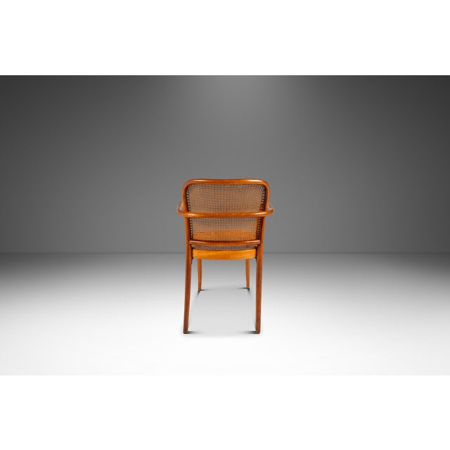 Introducing a rare and beautiful single bentwood Prague Model 811 armchair by the renowned designers Josef Frank and Josef...