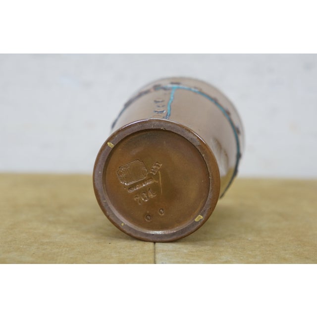 Copper Antique Doulton Lambeth Sterling Silver Silicone Copper Beaker Shot Glass 4" For Sale - Image 8 of 11