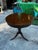 1970s 1970s Mid Century Modern Wooden Round Side Table With Brass Claw Feet For Sale - Image 5 of 6