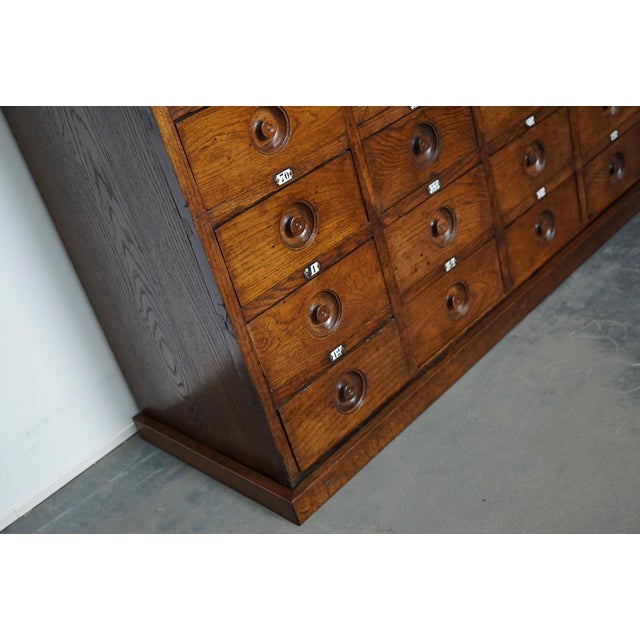 Large English Oak Apothecary Cabinet, 1920s For Sale - Image 13 of 18