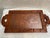 Vintage Mid Century Modern Hand-Carved Wood Mexican Tray For Sale - Image 6 of 8