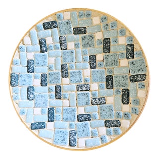 60s Retro Tile Decorative Bowl For Sale