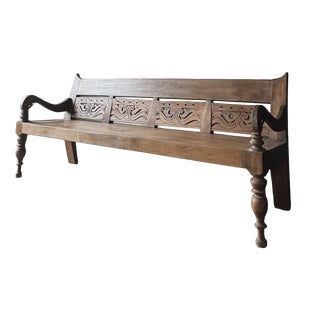 20th Century Dutch Teak Oswald Bench For Sale