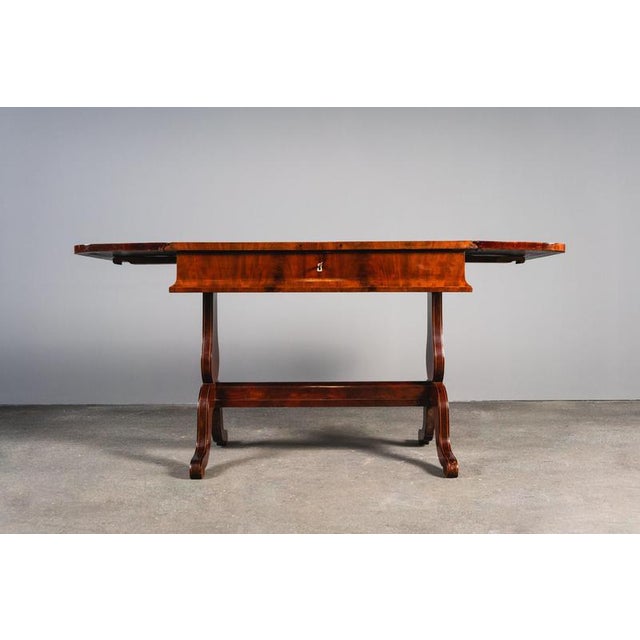 Brown Biedermeier Mahogany Desk, Early 19th Century For Sale - Image 8 of 18