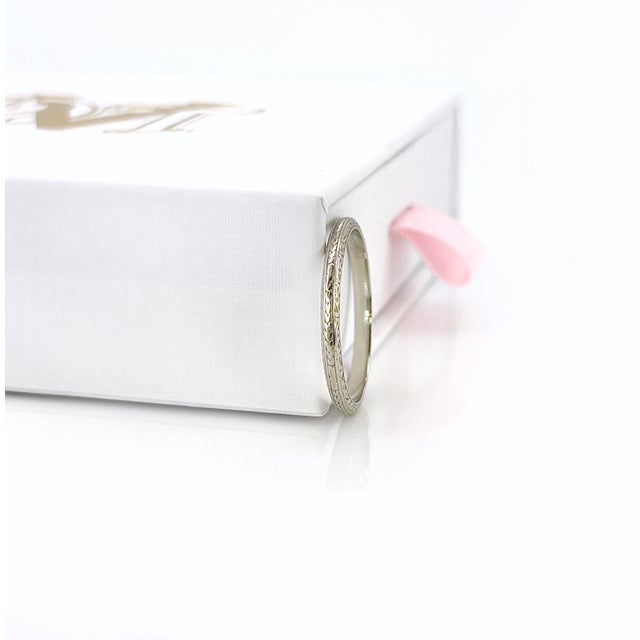 Art Deco Wedding Band, a.m.l. To r.g.p 1929, Size 9.75 For Sale In Los Angeles - Image 6 of 10
