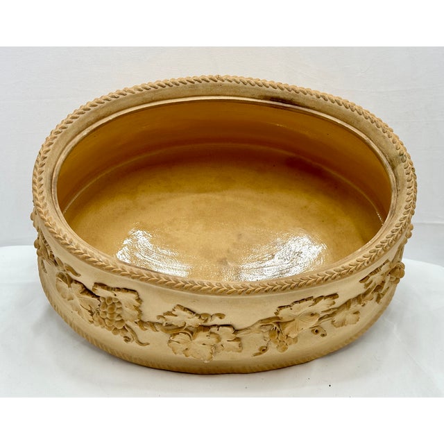 Beautiful Unusually Large Size Antique Wedgewood Caneware Game Pie Dish - "Terrine" Circa Mid 19th Century For Sale - Image 12 of 17