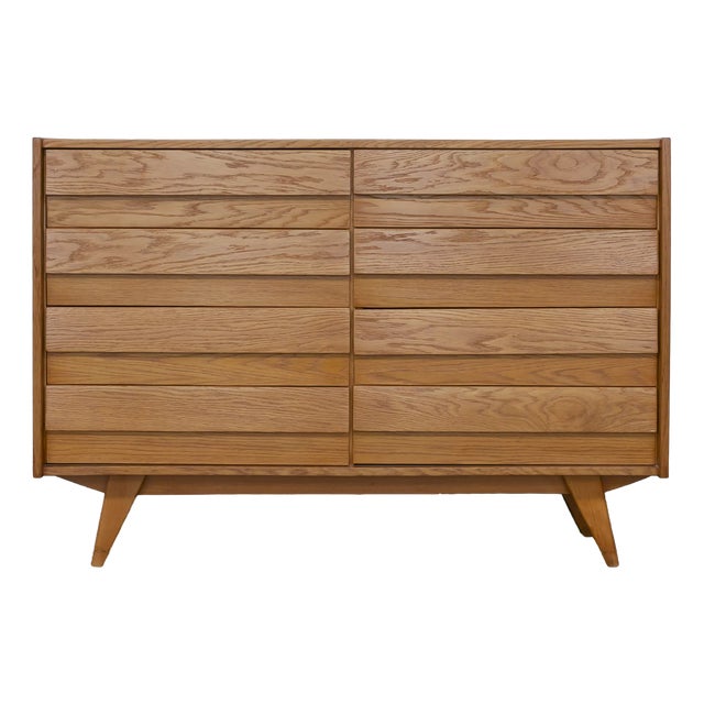 U 453 Oak Sideboard by Jiří Jiroutek for Interiér Prague, 1960s For Sale