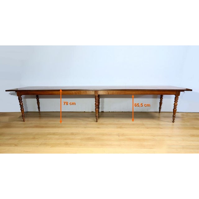 Late 19th Century Community Table in Oak and Walnut For Sale - Image 17 of 18