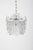 Mid century pendant lamp with glass elements in the shape of ice. This beautiful chandelier was made by the famous brand...