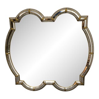 Vintage Spanish Hollywood Regency Wall Mirror For Sale